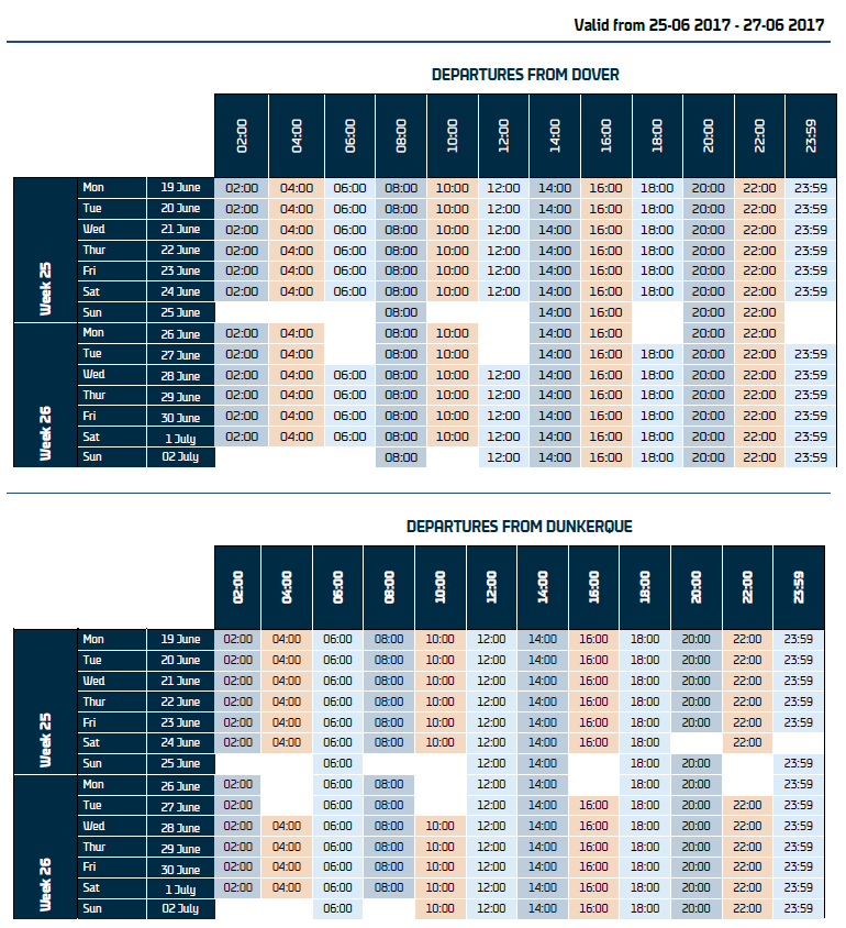 dfds dover dunkerque revised schedule 220617