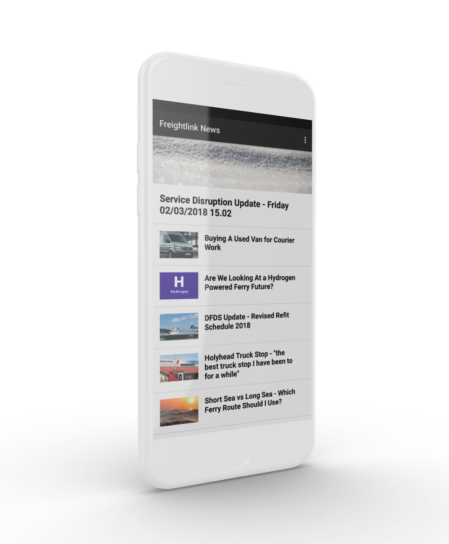 Freightlink News app