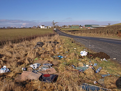 Rubbish in Lay-by