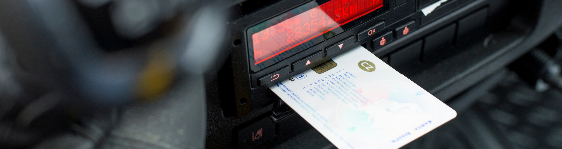 Tachograph with card